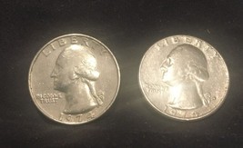 1974 D And 1974 P Usa  Two Quarter Dollars - £4.73 GBP
