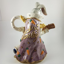 Fitz &amp; Floyd RARE Elvis Presley Bunny Rabbit Ceramic Water Pitcher Large Vintage - £169.42 GBP
