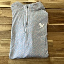 Bad Birdie Golf Long Sleeve 1/4 Zip Blue Peach Color Size XL - £30.17 GBP