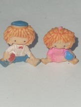  MINIATURE Raggedy Ann Andy Plastic Figures 1-in high   - £14.19 GBP