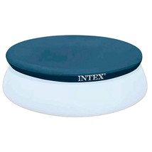 INTEX 28020E Intex 8-Foot Round Easy Set Pool Cover with rope tie and drain hole - £21.96 GBP