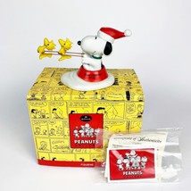 Hallmark Snoopy &amp; Woodstock JOLLY HOLIDAYS Figurine Peanuts Gallery Christmas - £18.62 GBP