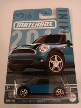 Matchbox 2024 3/6 Mini Series Blue 2010 Mini Cooper S Cabrio Mint On Card - $12.99