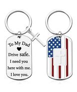Zaamwoyy Dad Gifts Keychain from Daughter Son Birthday Christmas Gift - $42.28 MXN