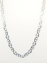 14k White Gold Gucci Link Chain Necklace - £538.71 GBP