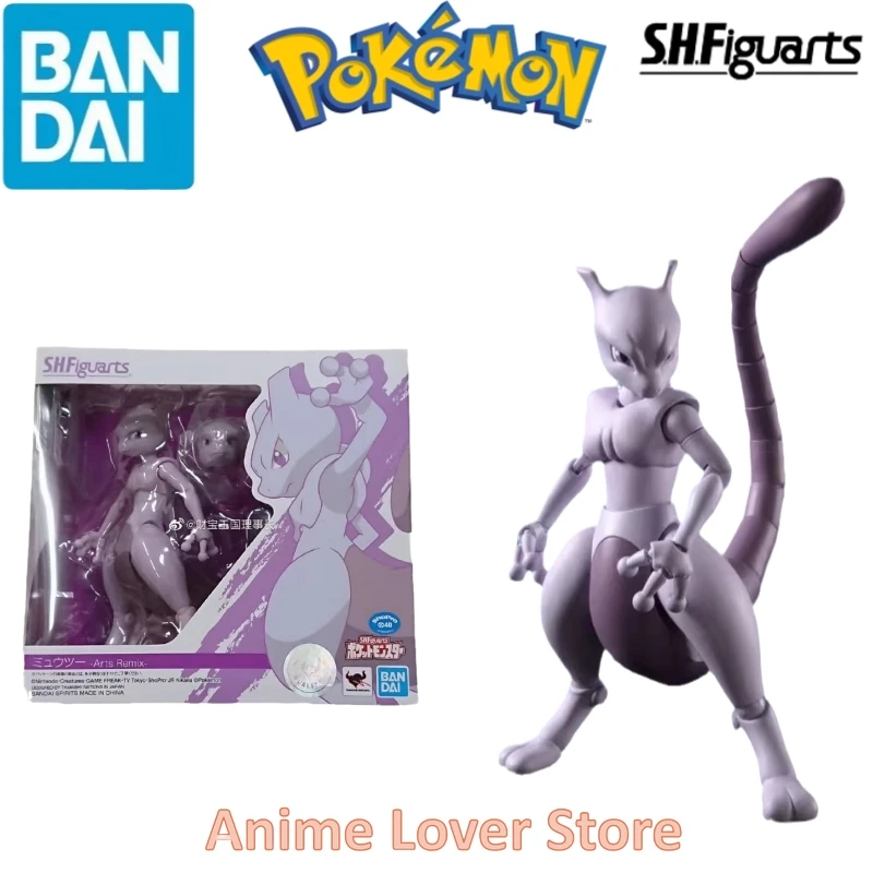 Bandai Original Pokemon S.H.Figuarts SHF Anime Figure Mewtwo Anime Action - £134.71 GBP
