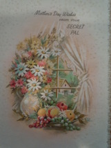 Vintage Mother&#39;s Day Wishes From Your Secret Pal Coronation Greeting Card  - £4.68 GBP