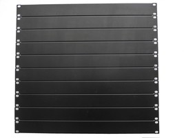 Lot of 10, 1U blank panel rack space filler EIA 19&quot;, powder paint finish... - $44.80
