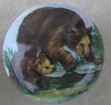 Cabinet Knobs Brown Bear and cub Wildlife - $5.20