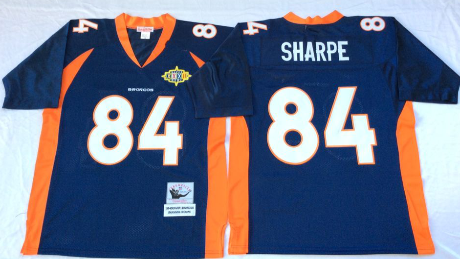 #84 Shannon Sharpe Navy Blue Jersey - $45.00