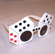 2 Pair Playing Dice Sunglasses Novelty Party Glasses - £7.43 GBP