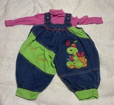 Will’Beth Denim Romper Girls 24 Mo. W/ Kid Connection Turtleneck Turtle ... - $22.11