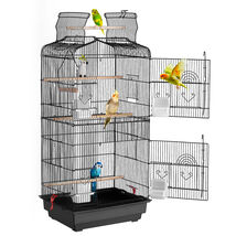VEVOR 41" Open-Top Hanging Parrot Cage Swing Perch Travel Small Conures - $47.99