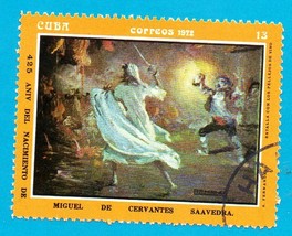 1972 The 425th Anniversary of the Birth of Cervantes - Painting by A. Fe... - £1.57 GBP