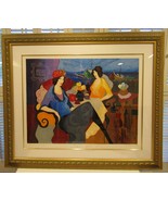 Large Framed Itzchak Tarkay Serigraph Signed and Numbered Two Women at a... - €1.278,54 EUR
