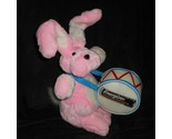 VINTAGE 1995 ENERGIZER BATTERY PINK BABY BUNNY W/ DRUM STUFFED ANIMAL PL... - $27.55
