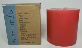 PartyLite Pillar Candle 3x3 New in Box Mahogany Apple P5H/C33452 - £11.77 GBP