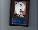 MICKEY MANTLE PLAQUE BASEBALL NEW YORK YANKEES NY MLB  HOF&#39;er  C2 - $0.98
