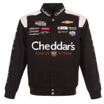  Kyle Busch JH Design Cheddar&#39;s Cotton Twill Uniform Full Snap Jacket  Black - £118.50 GBP