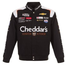  Kyle Busch JH Design Cheddar&#39;s Cotton Twill Uniform Full Snap Jacket  Black - £112.11 GBP