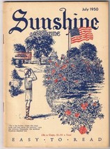 Vintage Sunshine Magazine July 1950 Feel Good Easy To Read - $3.95