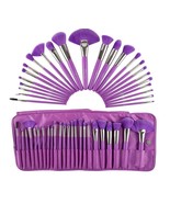 The Neon Purple 24 PCS Makeup Brush SET Beauty Creations - £17.21 GBP