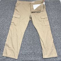Wrangler Cargo Pants Men 40x30 Beige Relaxed Fit Straight Pockets Outdoo... - $345.09 MXN