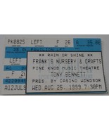 TONY BENNETT 1999 TICKET STUB Pine Knob Theatre Casino Windsor Presentation - $12.26 CAD