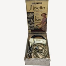 Vintage Collectible Hamilton Beach Mixette 3 Speed One Hand Mixer Origin... - $49.99