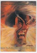 N) 1993 Skybox Marvel Masterpieces Comics Trading Card Sabretooth #28 - £1.56 GBP