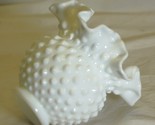Fenton Hobnail Milk Glass Double Crimp Vase 4-1/4&quot; - $29.69
