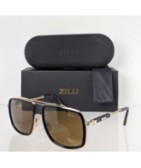 New Authentic ZILLI Sunglasses 65092 C01 Black Gold 58mm Frame - $686.75 CAD