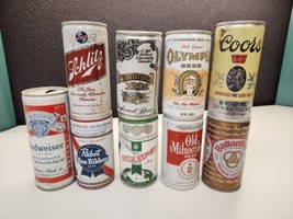 Lot Of 9 Vintage Metal Empty Beer Cans Pictured #12 - £11.74 GBP