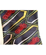 Harley Davidson Motorcycle Neck Tie Repeat Pattern RM Style Silk Red Bla... - $20.36 CAD