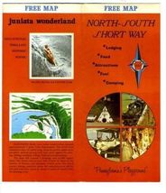 Pennsylvania Route 522 Brochure Juniata Wonderland 1950's - $14.85