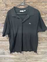Lacoste Men’s Classic Fit Polo Shirt With Alligator Logo Black Size 8 3XL - £23.30 GBP