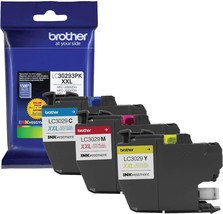 Brother Lc3029 Color C/M/Y Ink Cartridges, Super High Yield, 3-Pack, Cyan, - £45.56 GBP