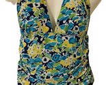 Ralph Lauren Womens Size 8 Swimsuit One Piece Halter Swimwear Blue Multi - $12.36