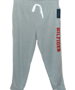 Tommy Hilfiger Gray Red Logo  Men&#39;s Cotton Blend Sweatpants Size LG 36-38 - £27.00 GBP