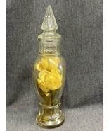 VTG BRACH&#39;S GLASS CANDY STORE APOTHECARY BOTTLE W/ Rose 12.5” Tall - £11.07 GBP