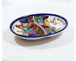 Palestinian Ceramic Serving Dish Decorated Bethlehem Tray Candy Made In Hebron - £28.97 GBP