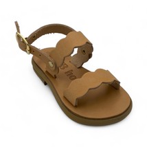 Leather handmade Greek Sandals for kids, classic baby girl summer shoes, slides  - £45.55 GBP