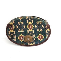 Fossil Vintage Blue Print Fabric Coin Purse - £14.28 GBP