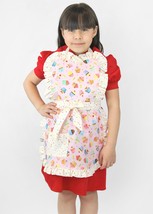 Little Girls Cupcake Sprinkles Apron One Size Fits Ages 2-10 - £16.74 GBP