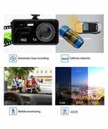 Dual Dash Cam G-sensor Car Camera Night Vision Front and Rear Parking Mo... - $760.08 MXN