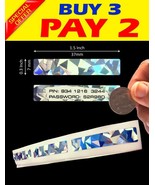 500 SCRATCH OFF HOLOGRAM PIN SECURITY STICKER LABEL GAME TICKET FAVOR 1.... - $30.89