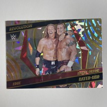 Edge &amp; Randy Orton 2022 Panini Revolution WWE Rated RKO #143 Fractal Parallel - £2.00 GBP