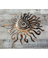 Sun - Metal Wall Art - Copper &amp; Bronzed Plated  14&quot; - $780.62 MXN