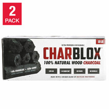 Charblox 100% Natural Wood Charcoal Logs, 10 Lbs, 2-Count - £54.91 GBP