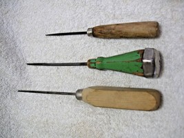 Vintage Collectible Wood Handle ICE PICKS-Woodshop-Farm House-Camp-Fish-Cabin-RV - £10.24 GBP+